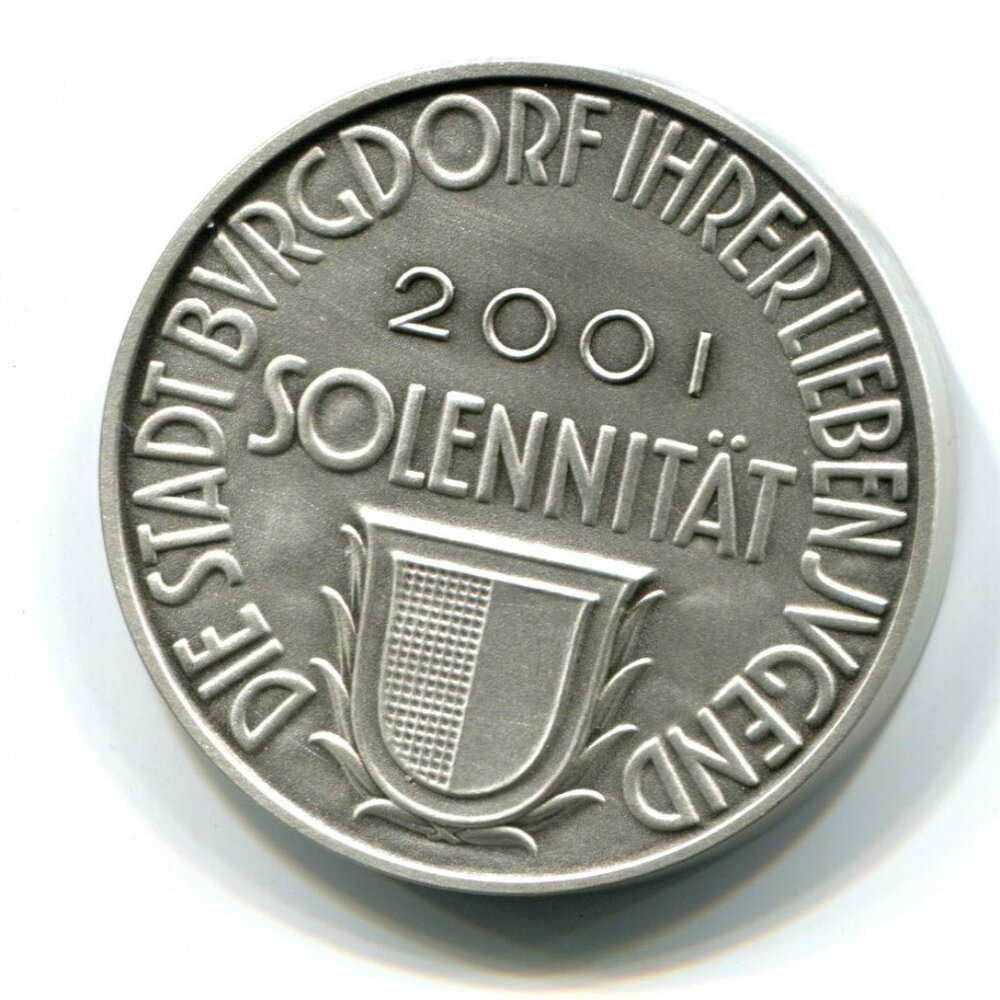 2001 Switzerland Stadt Burgdorf Solennitat Medal (b652-4)